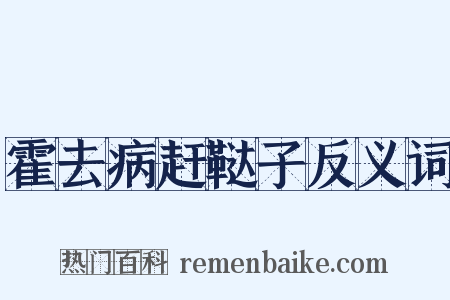 霍去病赶鞑子反义词是什么意思的图片